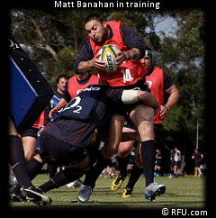 Matt Banahan in training